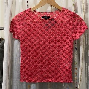 forever21 watermelon cropped top